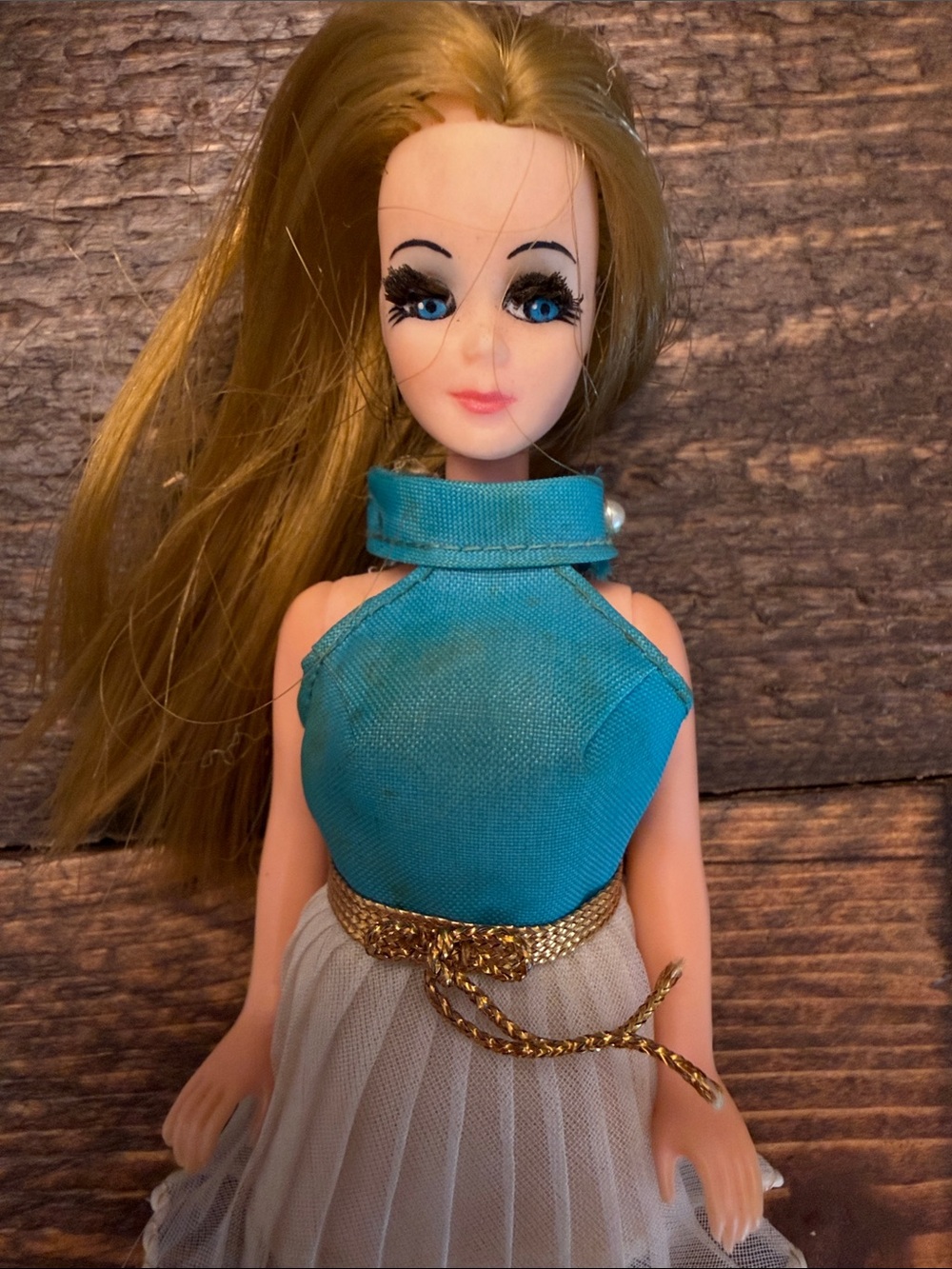 ORIGINAL DRESS Vintage 1970s Topper Dawn Doll P11A Blue Eyes Mini Blonde